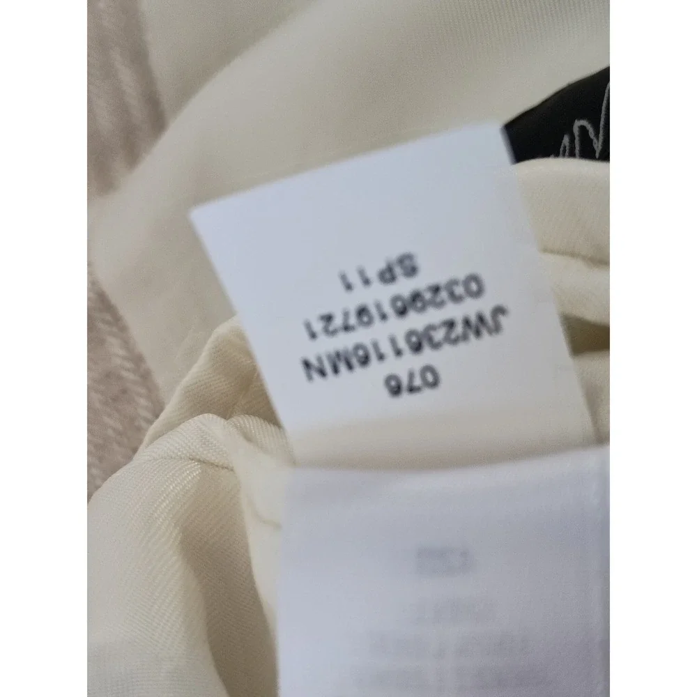 John W Nordstrom‎ Beige Herringbone Stripe 100% Linen Sport Coat Blazer 42R $395